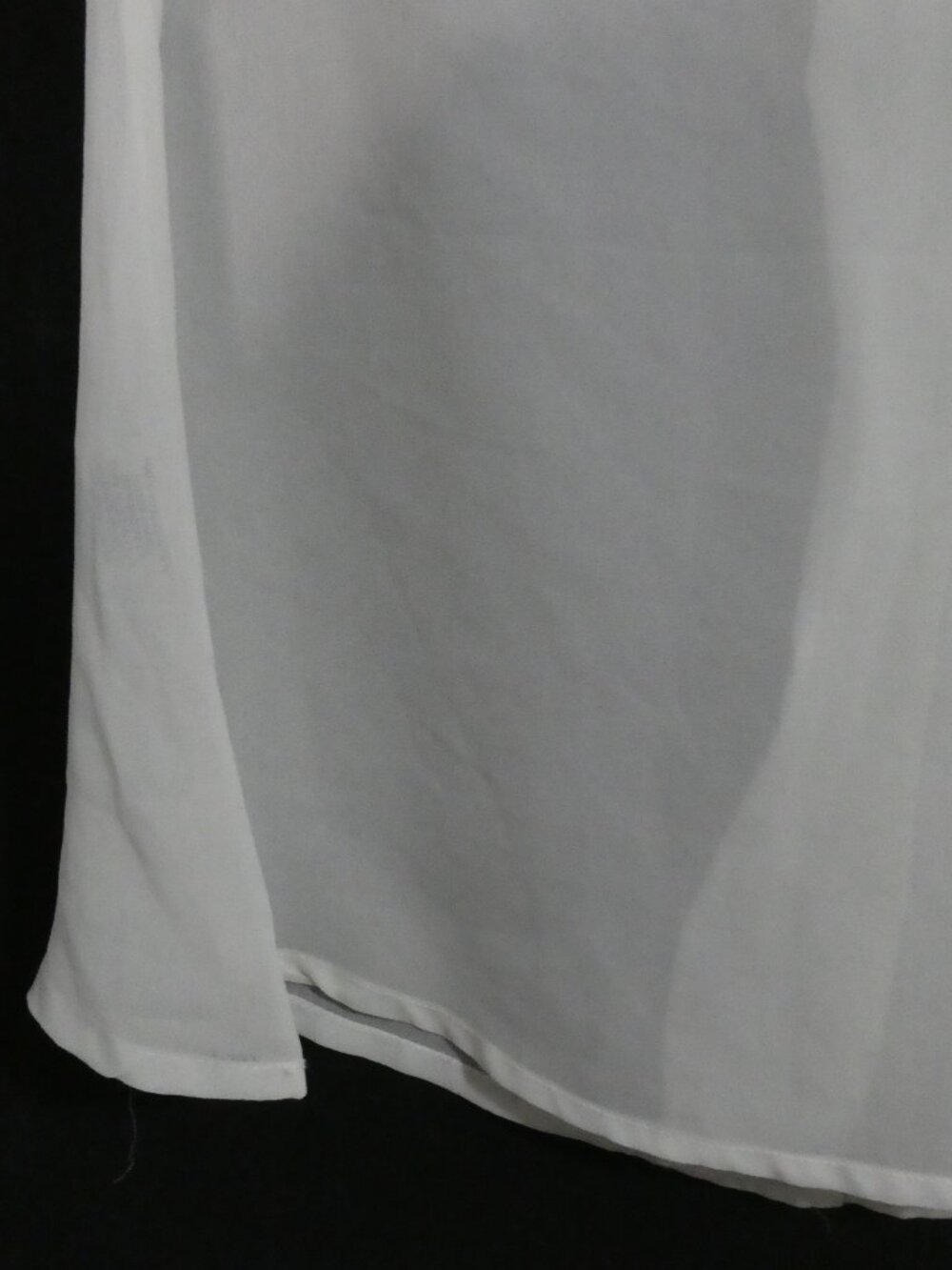 AND Sheer White Sleeveless Button Down Blouse - Size 8 - Picture 14 of 16